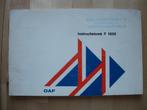 DAF 1600 Instructieboek 1978 – Handleiding F1600, Ophalen