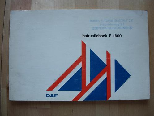DAF 1600 Instructieboek 1978 – Handleiding F1600, Auto diversen, Handleidingen en Instructieboekjes, Ophalen
