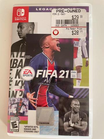 Fifa 21 voor Nintendo beschikbaar voor biedingen