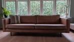 WOOOD Indy 3-zits bank cognac eco-leder (zo goed als nieuw), Ophalen, Driepersoons, 75 tot 100 cm, Zo goed als nieuw