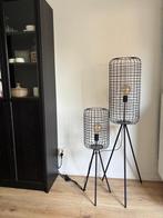 Industriële Vloerlampen Set van 2, Huis en Inrichting, Lampen | Vloerlampen, Ophalen, Zo goed als nieuw, Metaal, 100 tot 150 cm