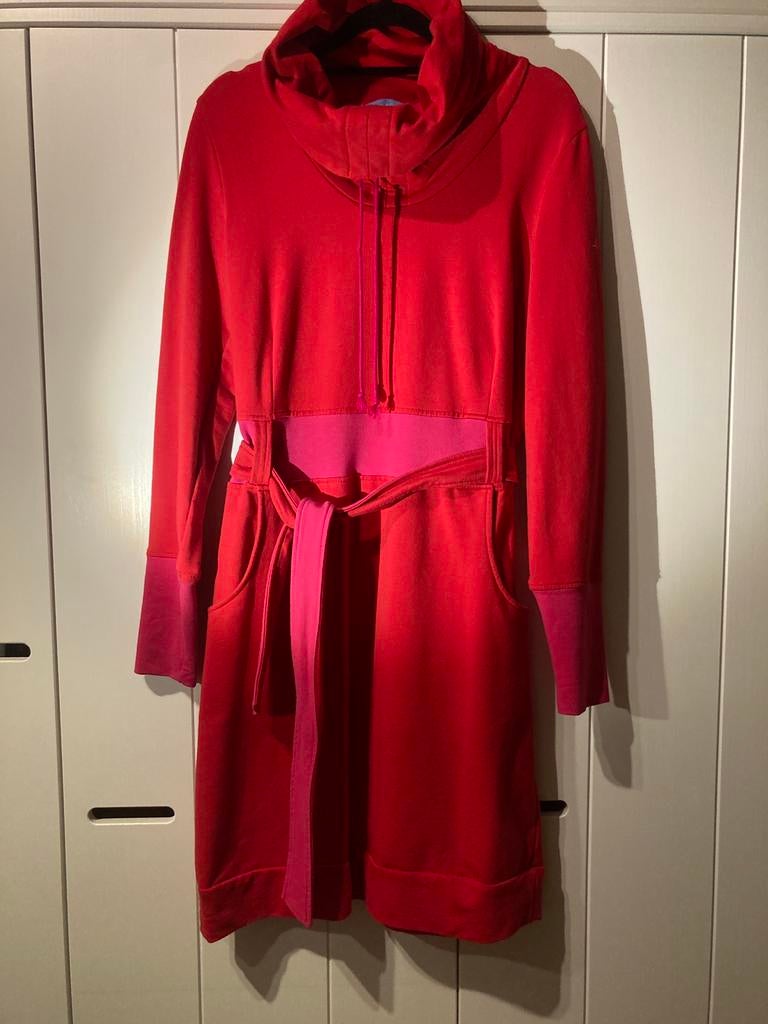 Lien & Giel Jurk Rood/Roze, Maat 38/40 (M), Ophalen of Verzenden, Zo goed als nieuw, Boven de knie