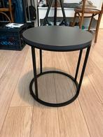 Bijzettafeltje Rond Hout - Metaal, Huis en Inrichting, Tafels | Bijzettafels, Ophalen, Minder dan 45 cm, Minder dan 55 cm, Rond