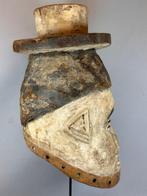 250885 - Authentiek Afrikaans Mende Sowei Sande Masker, Antiek en Kunst, Ophalen of Verzenden