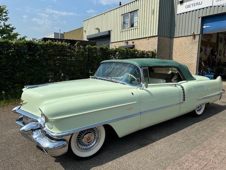 cadillac 1956 cabriolet, Auto's, Oldtimers, Particulier, Cadillac, Benzine, Cabriolet, Automaat, Groen, Ophalen