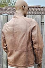 PME Legend schapen / lamsleren jas met windvangers (M), Bruin, Maat 48/50 (M), ., Ophalen of Verzenden