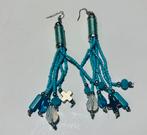 Blauwe oorbellen nieuw, Overige materialen, Hangers, Blauw, Nieuw