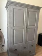 Mooie massief houten vintage opberg/linnenkast, Ophalen, Zo goed als nieuw, 70 tot 120 cm, 170 cm of meer