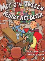 SJOUKJE HILVERDA - MET Z'N TWEEEN KLINKT HET BETER, Ophalen of Verzenden, Gebruikt, Les of Cursus, Piano