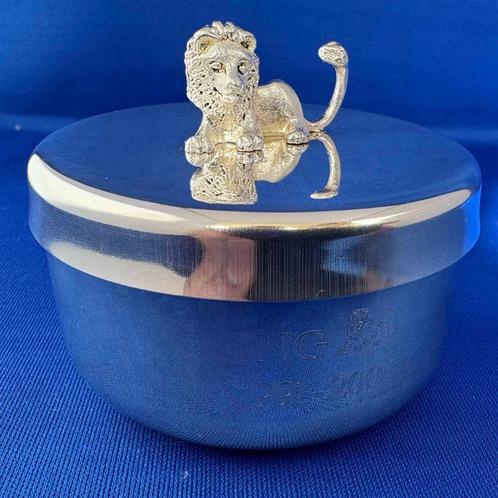 Verzilverd zoetjes doosje (nieuw), Antiek en Kunst, Antiek | Goud en Zilver, Ophalen of Verzenden