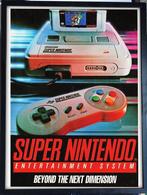 [videogame Poster in Frame] SNES, Verzenden, Nieuw, Rechthoekig Staand