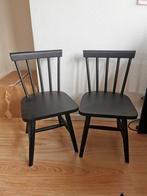 Retro Zwarte Kinderstoeltjes - Set van 2, Ophalen, Twee, Zwart, Zo goed als nieuw