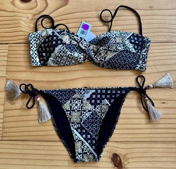 Watercult bikini zwart wit- Maat 36 38 Small Medium - Nieuw beschikbaar voor biedingen
