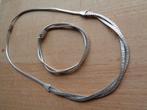zilveren set ketting met armband [912], Verzenden, Zo goed als nieuw, Zilver, Zilver