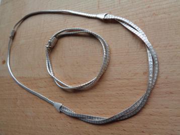 zilveren set ketting met armband [912] beschikbaar voor biedingen