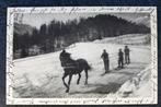 Skijøring (door paard) - Wintersport in Davos, 1913, Verzenden, Voor 1920, Gelopen, Sport en Spel