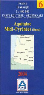 A548 plattegrond aquitane / midi pyrenees west aldi 2004, Boeken, Ophalen of Verzenden, 1800 tot 2000, Nederland, Landkaart