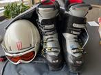 Aangeboden Salomon skischoenen + helm en Bril in draagtas, Ophalen, Gebruikt, Schoenen, Salomon