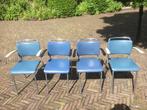 4 stuks GISPEN 206 stoelen, Huis en Inrichting, Stoelen, Ophalen, Gebruikt, Blauw, Design