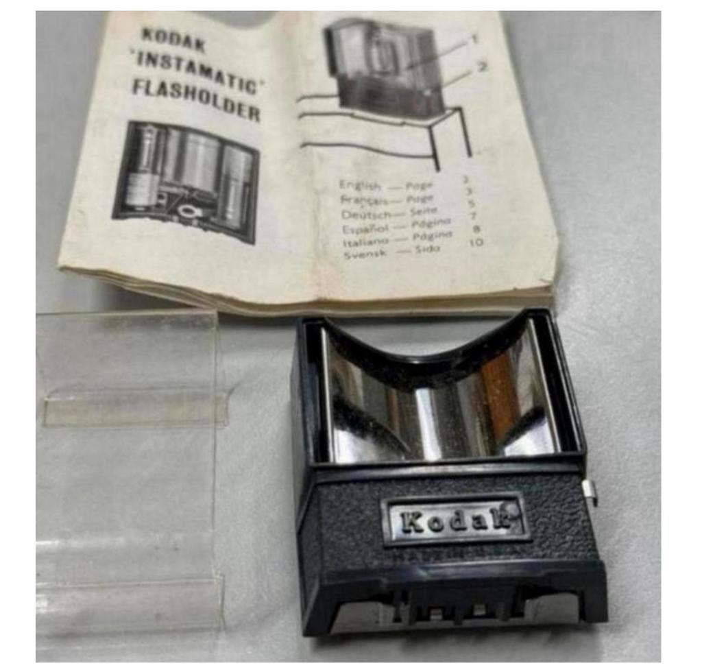 Vintage Kodak Instamatic Flasholder - C110F + plastic kap, Verzamelen, Ophalen of Verzenden, H, H, Flitser