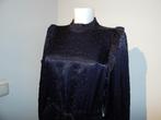 Essentiel Antwerp chique maxi jurk glans stof sterretjes mt, Kleding | Dames, Jurken, Maat 38/40 (M), Verzenden, Zwart, Zo goed als nieuw