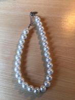 Vintage dames of heren parelketting met dikke ‘parels’., Ophalen of Verzenden, Zo goed als nieuw, Wit