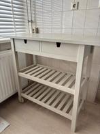 Houten keuken blok, Huis en Inrichting, Tafels | Sidetables, Ophalen of Verzenden, Zo goed als nieuw, 25 tot 50 cm, Rechthoekig
