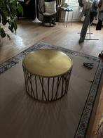 Gouden salontafel, Ophalen, 50 tot 100 cm, Rond, Zo goed als nieuw
