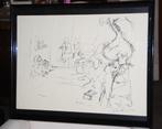 Een litho van Yoko Ono en John Lennon bag one 19401980, Antiek en Kunst, Ophalen of Verzenden