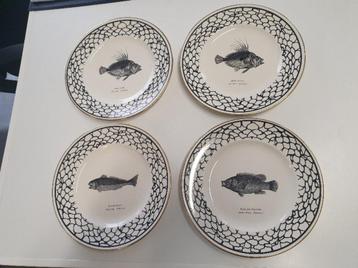 4 borden originele Prinknash Bewick's Plates beschikbaar voor biedingen