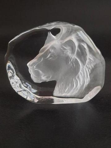 Cristal d'Arques paperweight - presse papier 'leeuw' beschikbaar voor biedingen