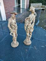 2 chinese beelden van man en vrouw, Ophalen of Verzenden, Steen