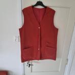 Donker rode bodywarmer microvezel stof. Maat 42, Kleding | Dames, Bodywarmers, Ophalen of Verzenden, Zo goed als nieuw, Maat 42/44 (L)