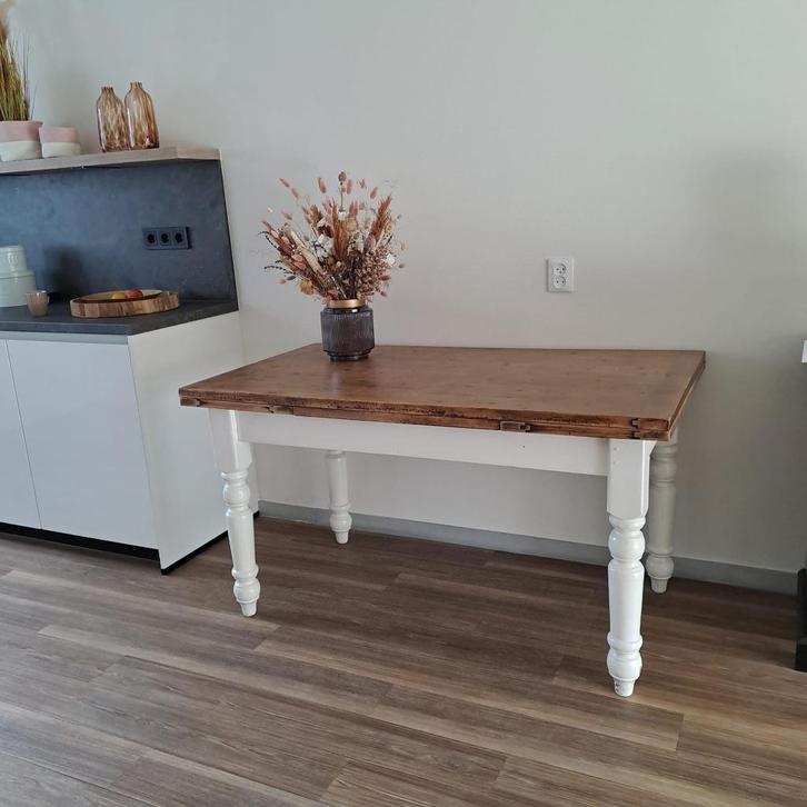 Eettafel, Huis en Inrichting, Tafels | Eettafels, Gebruikt, 50 tot 100 cm, 200 cm of meer, Vijf personen of meer, Rechthoekig