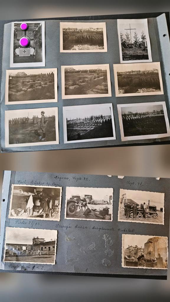 Wo2 9xFoto's duitse soldaten begraafplaats+5 bunker voertui, Verzamelen, Militaria | Tweede Wereldoorlog, Ophalen of Verzenden