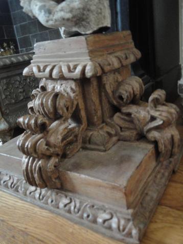 prachtig groot UITGESNEDEN HOUTEN PLATEAU / ornament beschikbaar voor biedingen