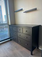 Hemnes Ladekast Zwartbruin + Gratis Skubb bakjes & Plankjes, Huis en Inrichting, Ophalen, Gebruikt, 100 tot 150 cm, Met lade(s)