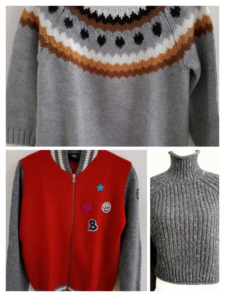 !! ❤️ 3 Warme Wollen en Wolmix Truien 🩶 !!, H&M & Benneton, Nieuw, Ophalen of Verzenden, Maat 34 (XS) of kleiner