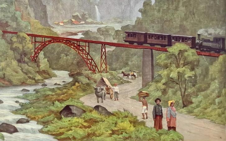 De Anai-kloof. Sumatra / W.C.C. Bleckman, Antiek en Kunst, Antiek | Schoolplaten, Ophalen