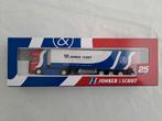 Jonker en Schut Scania met kastenoplegger jubileummodel 1:87, Hobby en Vrije tijd, Modelauto's | 1:87, Ophalen of Verzenden, Nieuw