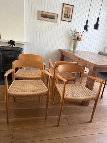 4 x vintage otto muller eetkamerstoelen stoelen  beschikbaar voor biedingen