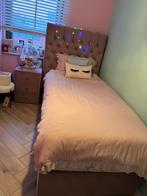 Meisjes roze boxspring met nachtkastje, Huis en Inrichting, 100 cm, Ophalen of Verzenden, Zo goed als nieuw, 200 cm