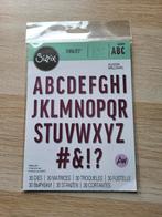 Sizzix Thinlits Bold Alphabet #665072, Hobby en Vrije tijd, Scrapbooking, Verzenden, Nieuw, Frame of Mal, Sizzix