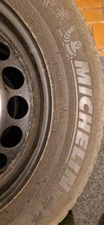 205 55 16 Michelin Alpin 5 on VW AUDI rims 5x112, 205 mm, Banden en Velgen, 16 inch, Gebruikt