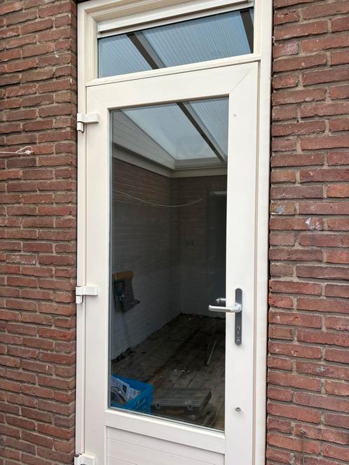 Kunststof tuindeur met bovenlicht (HR++ glas), Doe-het-zelf en Verbouw, Deuren en Horren, Ophalen