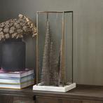 Riviera Maison Cecile  stolp marmer goud glas 2 stuks Nieuw, Ophalen, Zo goed als nieuw