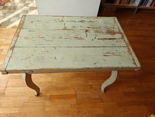 Uitklapbare tafel met opbergruimte, Huis en Inrichting, Tafels | Eettafels, Gebruikt, 50 tot 100 cm, 100 tot 150 cm, Vier personen