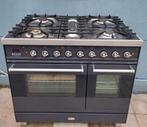 Nette staat boretti antraciet kleur fornuis 5,pitts 90cm br, Witgoed en Apparatuur, Fornuizen, Gebruikt, 60 cm of meer, Ophalen of Verzenden