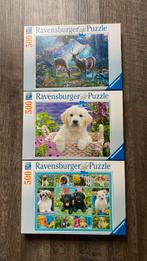 3x Ravensburger puzzels 500, Kinderen en Baby's, Speelgoed | Kinderpuzzels, 6 jaar of ouder, Meer dan 50 stukjes, Zo goed als nieuw