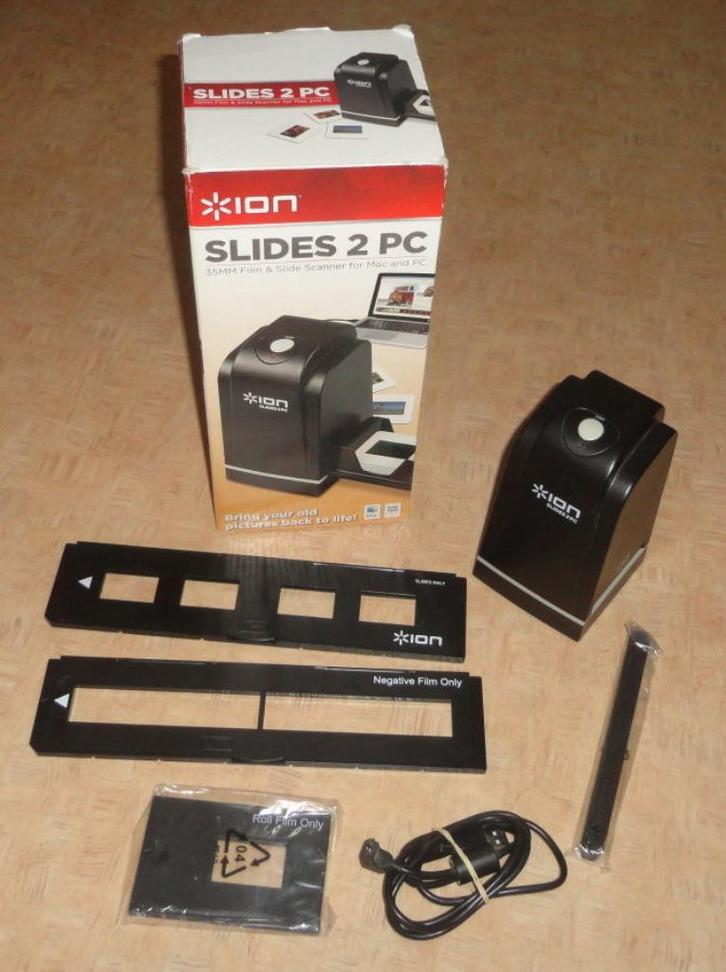 ION Slides 2 PC Dia/Negatief Scanner, Computers en Software, Scanners, Gebruikt, Ophalen of Verzenden